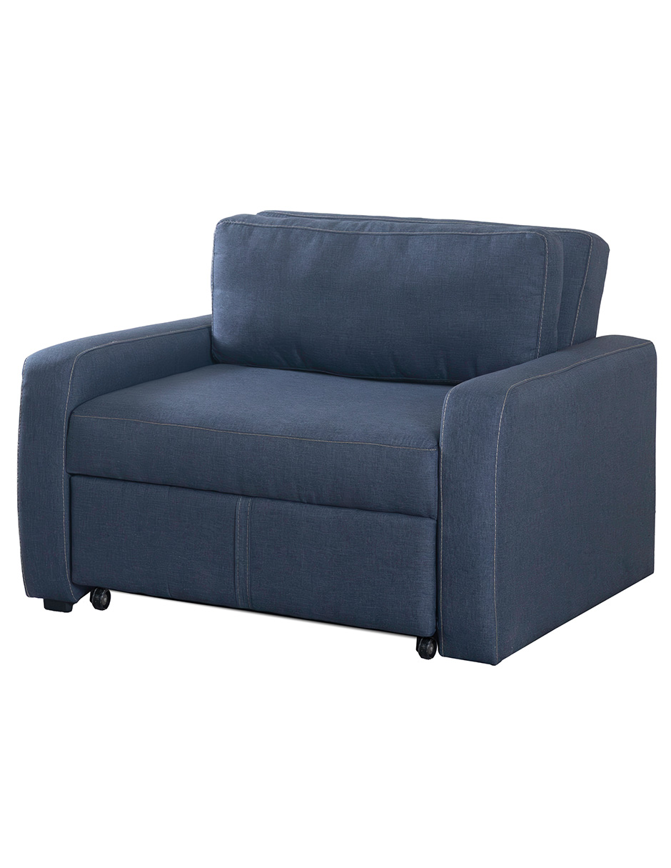 Foto 4 pulgar | Sofa Cama M & E Muebles Franco Sillon Azul Denim Individual 3 Posiciones