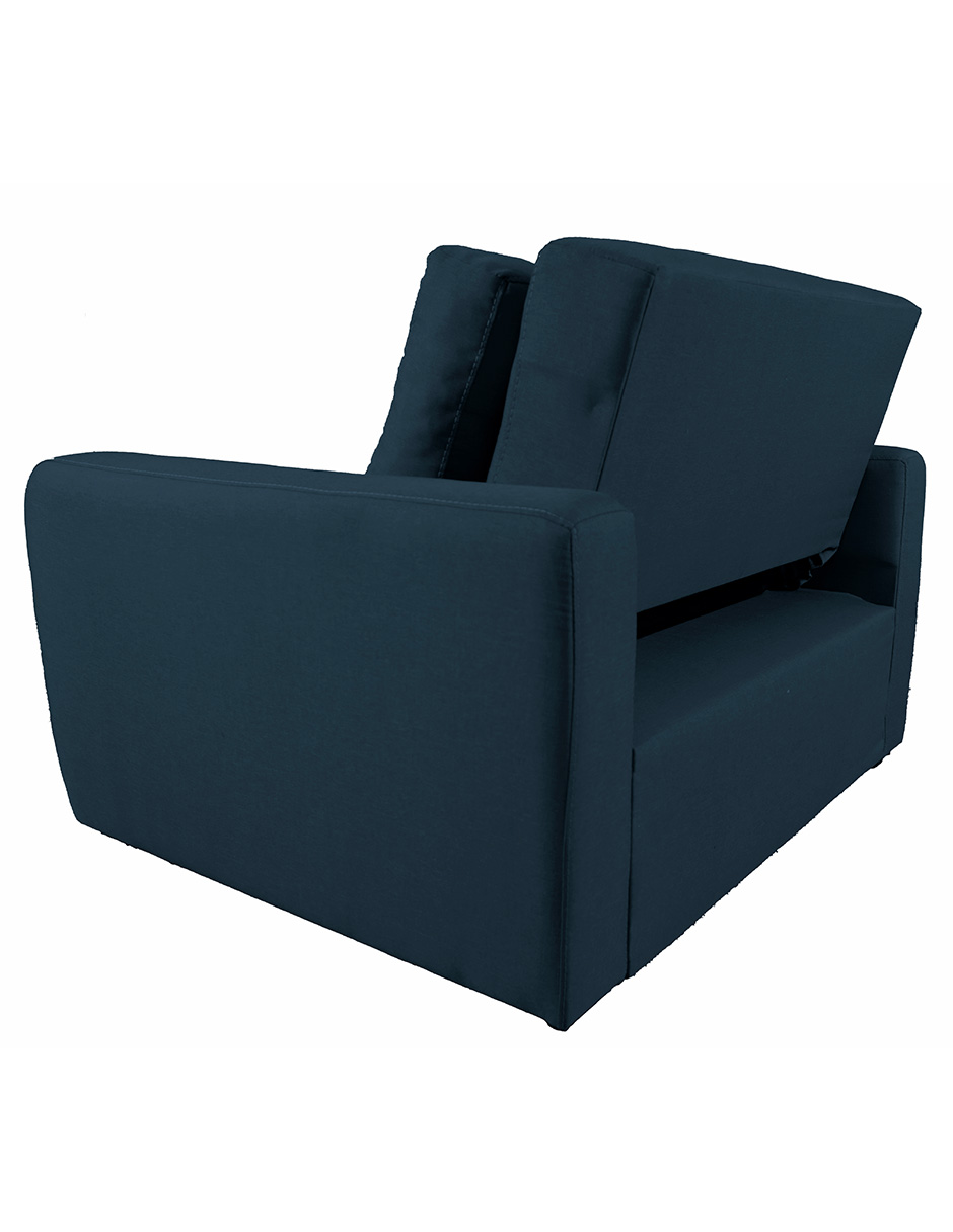 Foto 6 pulgar | Sofa Cama M & E Muebles Franco Sillon Azul Denim Individual 3 Posiciones