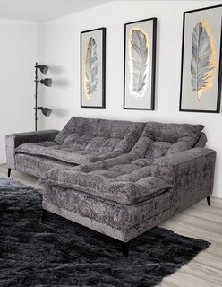 Foto 2 | Sala Esquinera M & E Muebles Jennifer Gris Oxford Derecha 3 Posiciones