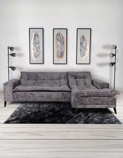 Foto 5 | Sala Esquinera M & E Muebles Jennifer Gris Oxford Derecha 3 Posiciones