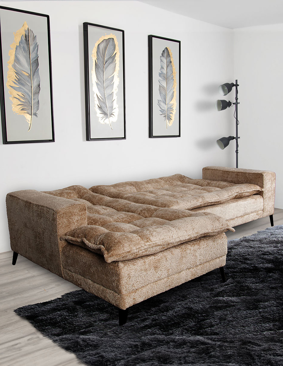 Foto 4 pulgar | Sala Esquinera M & E Muebles Jennifer Beige Izquierda 3 Posiciones