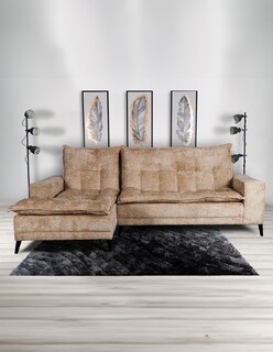 Foto 4 | Sala Esquinera M & E Muebles Jennifer Beige Izquierda 3 Posiciones