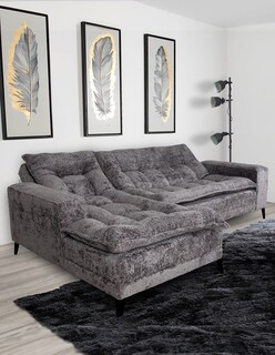 Foto 5 | Sala Esquinera M & E Muebles Jennifer Gris Oxford Izquierda 3 Posiciones