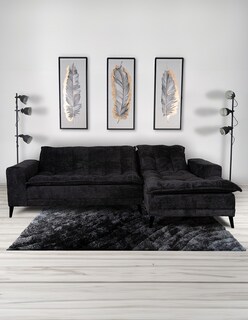 Foto 5 | Sala Esquinera M & E Muebles Jennifer Negro Derecha 3 Posiciones