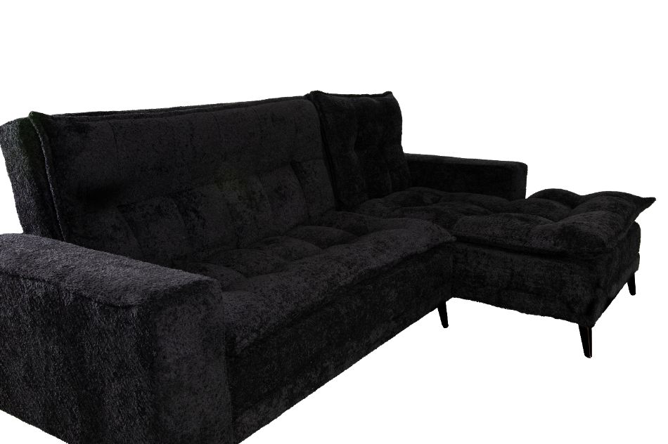 Foto 8 pulgar | Sala Esquinera M & E Muebles Jennifer Negro Derecha 3 Posiciones