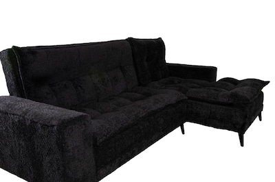 Foto 7 | Sala Esquinera M & E Muebles Jennifer Negro Derecha 3 Posiciones