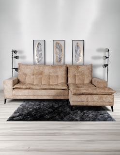 Foto 4 | Sala Esquinera M & E Muebles Jennifer Beige Derecha 3 Posiciones