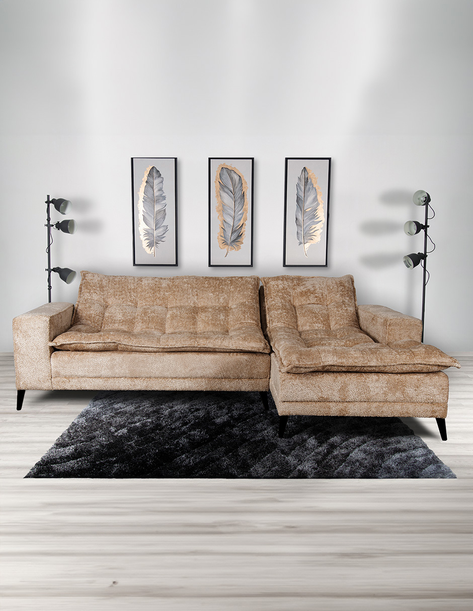 Foto 6 pulgar | Sala Esquinera M & E Muebles Jennifer Beige Derecha 3 Posiciones