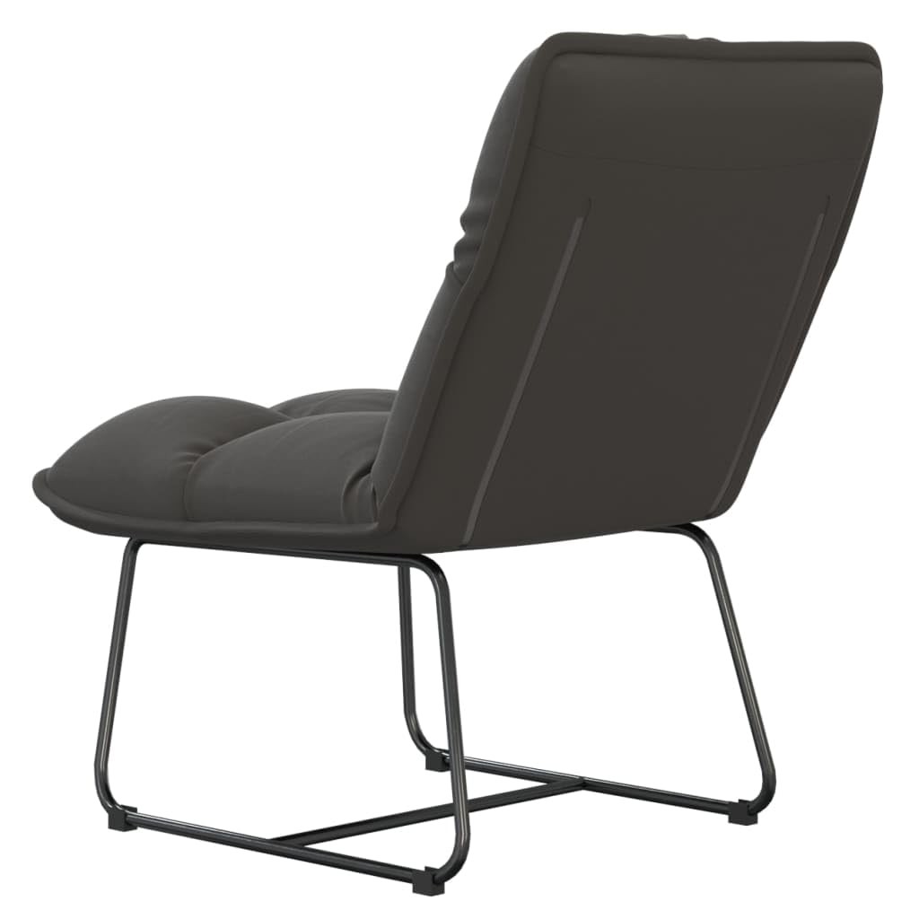 Foto 7 pulgar | Silla De Ocio Vidaxl Furniking Con Estructura Metálica De Terciopelo Gris Oscuro - Venta Internacional.