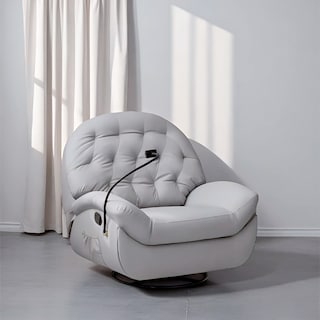 Foto 4 | Ilios Innova | Sofá Gris Individual Eléctrico Reclinable Con Reposa Pies Soporte Para Teléfonos Y Puerto Usb