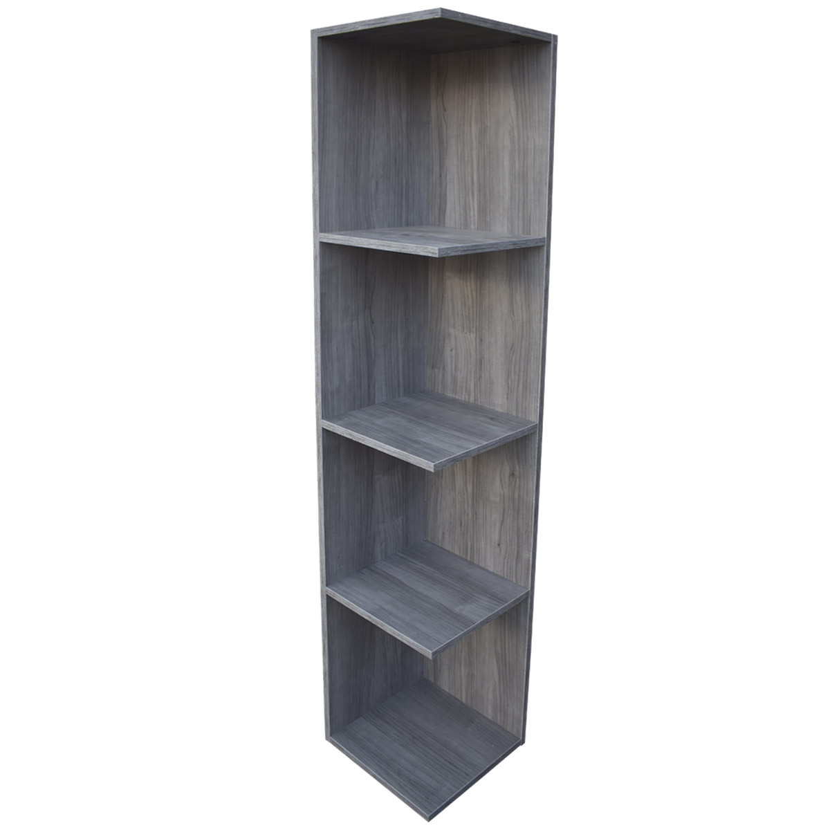 Mueble Esquinero Hogare con Repisas Gris