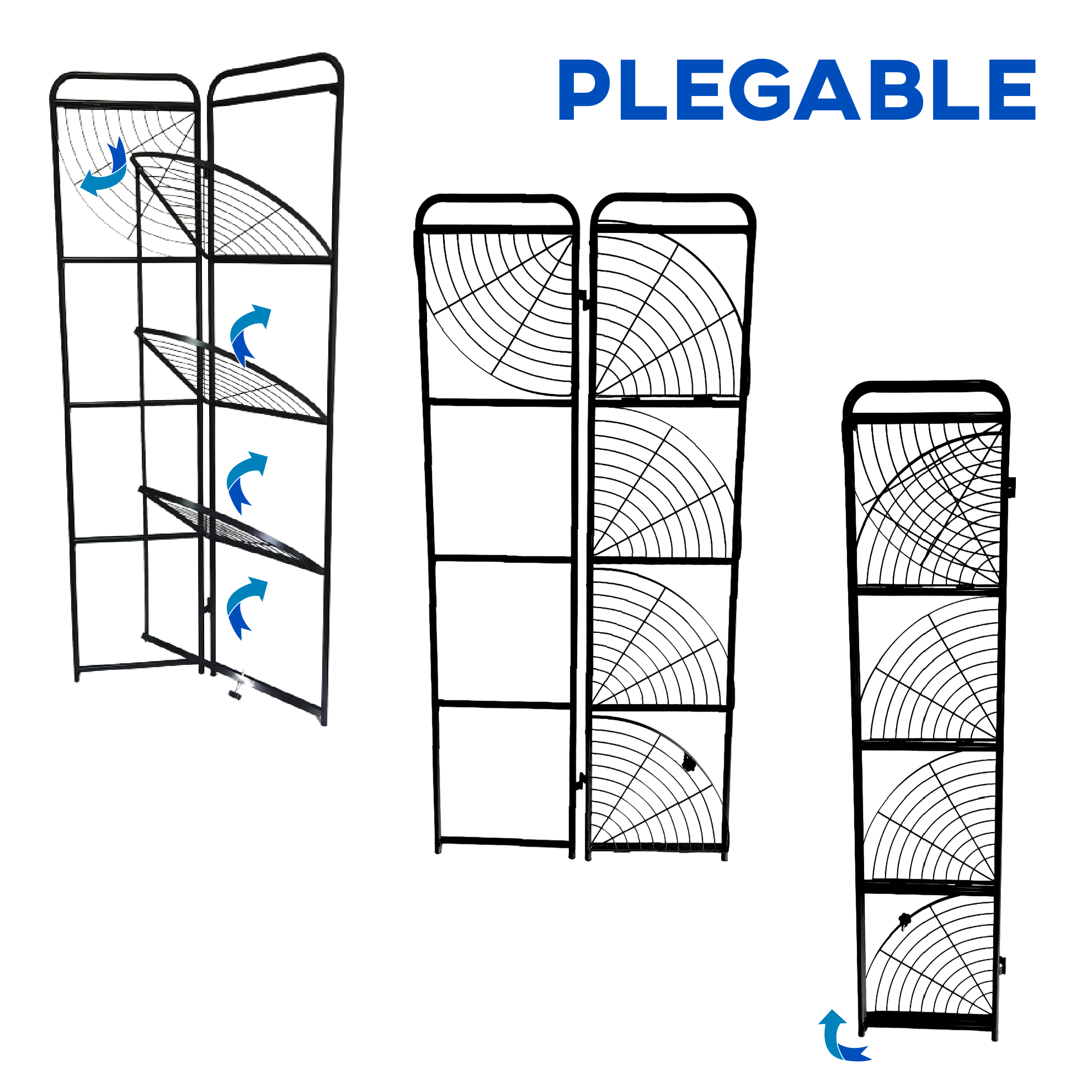 Foto 4 pulgar | Estante Esquinero Estantería Plegable 5 Niveles