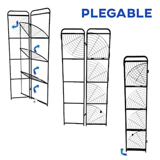 Foto 3 | Estante Esquinero Estantería Plegable 5 Niveles