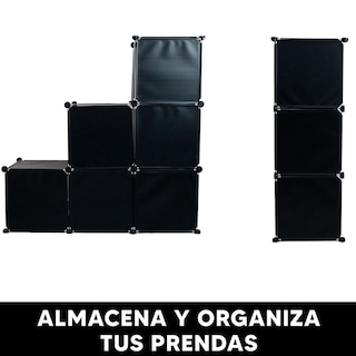 Foto 3 | Estanterías En Forma De Cubo Jauz Improvement Color Negro Para Almacenamiento Y Organización