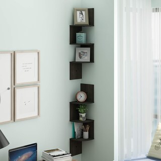 Foto 3 | Estante De Esquina Flotante Furinno Rossi De 3 Niveles Para Montaje En Pared, Juego De 2 - Venta Internacional.