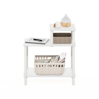 Foto 6 | Mesa Auxiliar Furinno 3 Niveles Blanco - Venta Internacional