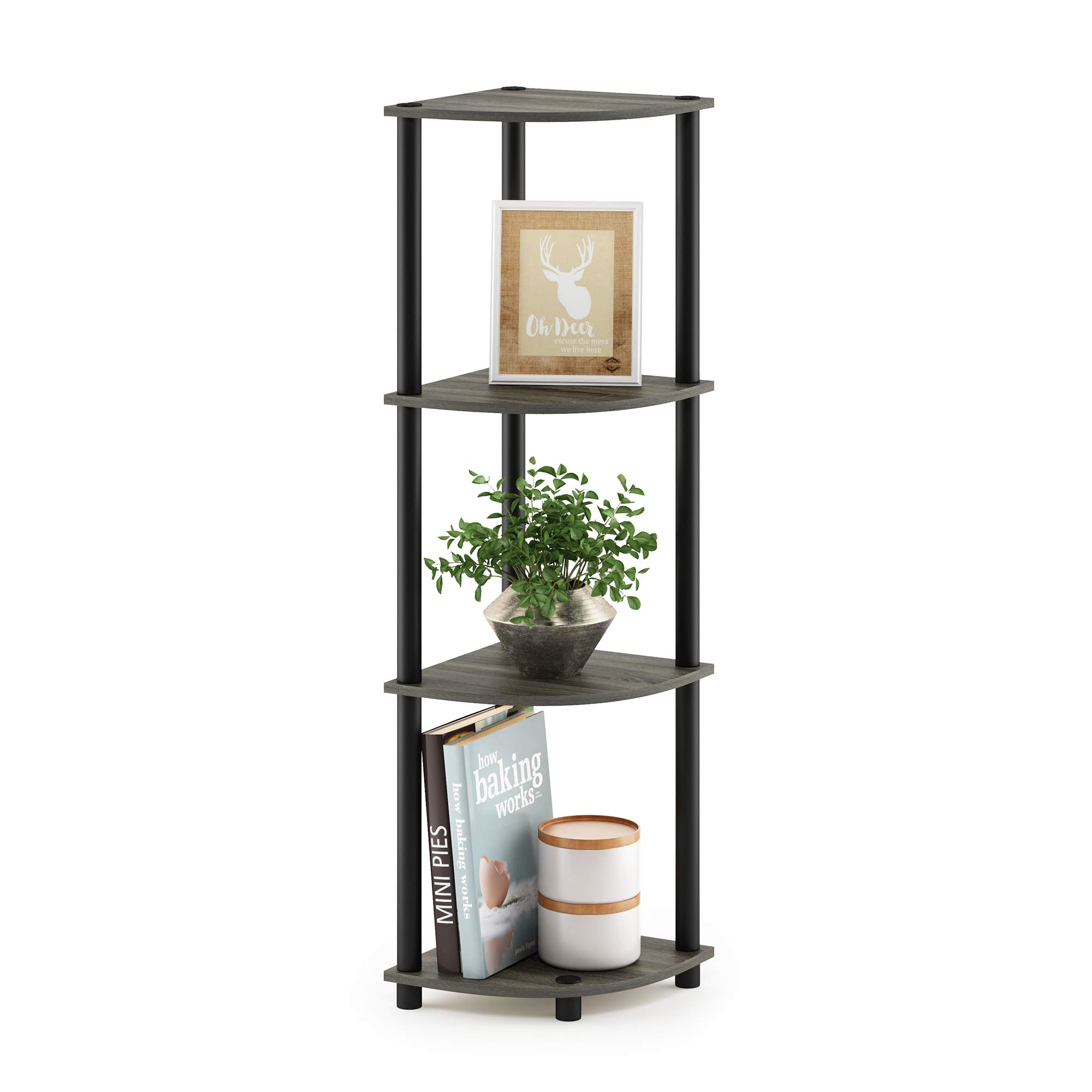 Foto 5 pulgar | Esquinero Furinno Gris-Venta Internacional
