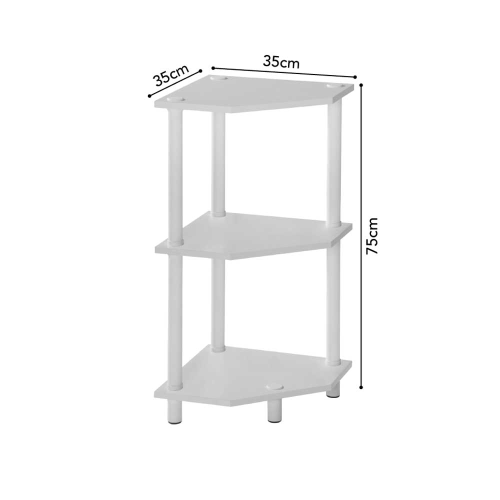 Foto 2 pulgar | Estante Adptable Esquinero Prat-k 35x35x75 Cm Blanco