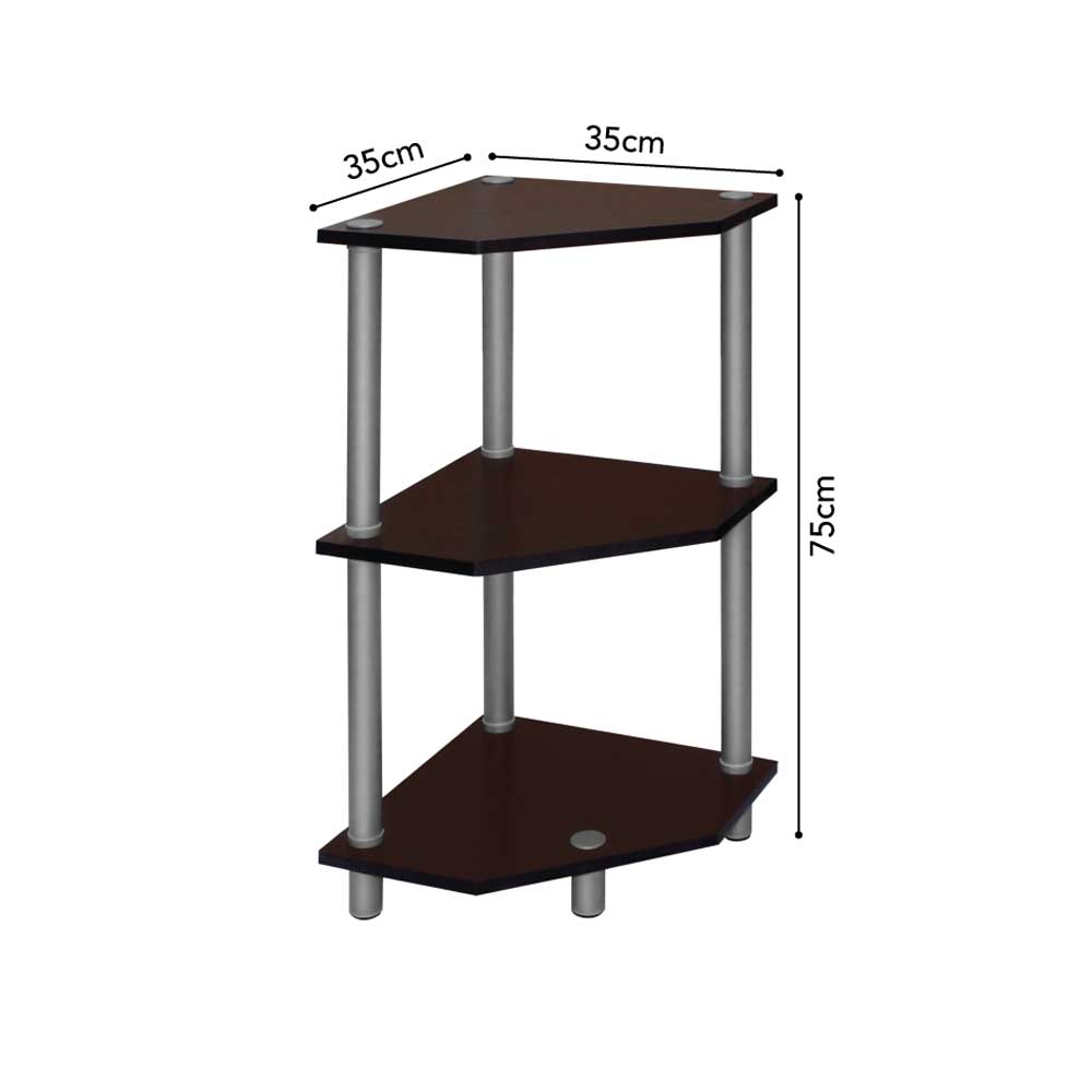 Foto 1 | Estante Adptable Esquinero Prat-k 35x35x75 Cm Café
