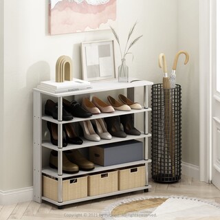 Foto 3 | Estante de Plástico Furinno Turn-N-Tube de 3 Niveles - Venta Internacional
