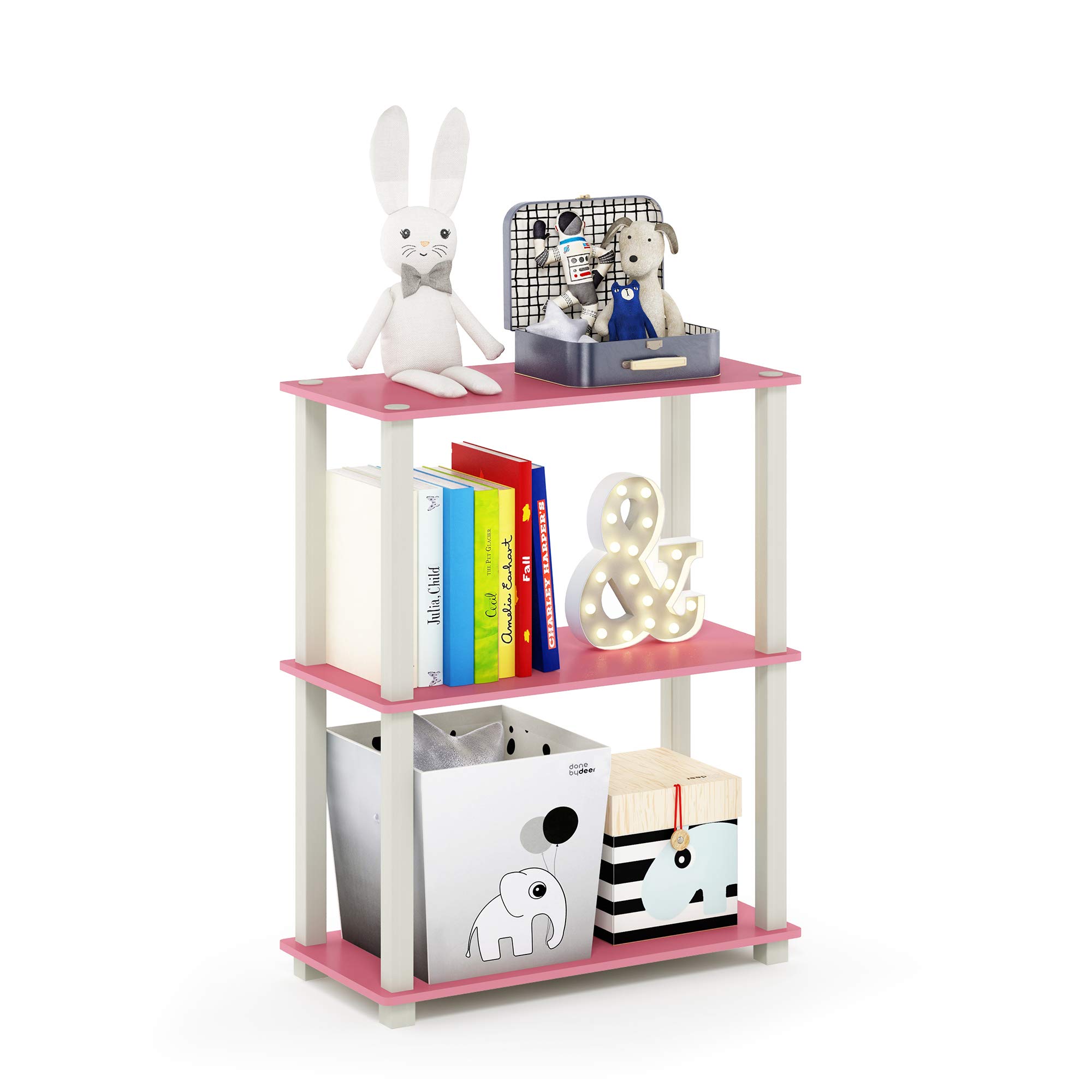 Foto 5 | Estante de Plástico Furinno Turn-S-Tube de 3 Niveles - Venta Internacional