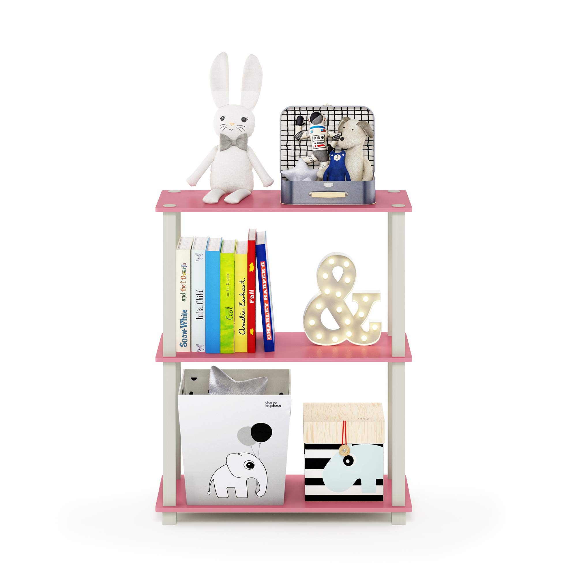 Foto 6 | Estante de Plástico Furinno Turn-S-Tube de 3 Niveles - Venta Internacional