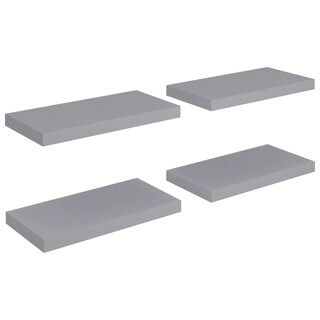 Foto 3 | Estantes De Pared Vidaxl Modernos De Mdf En Forma De Panal De Abeja Color Gris Juego De 4 - Venta Internacional.