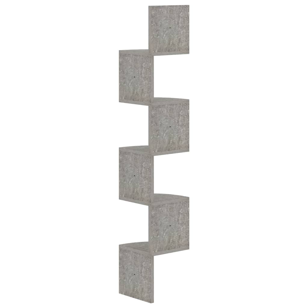 Foto 5 pulgar | Estantería De Pared Vidaxl Hormigón Gris  19 X 19 X 123 Cm  Madera Aglomerada - Venta Internacional.