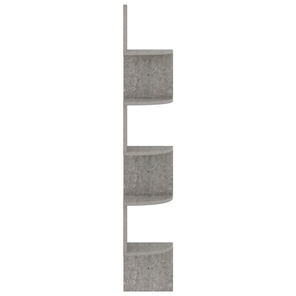 Foto 6 pulgar | Estantería De Pared Vidaxl Hormigón Gris  19 X 19 X 123 Cm  Madera Aglomerada - Venta Internacional.