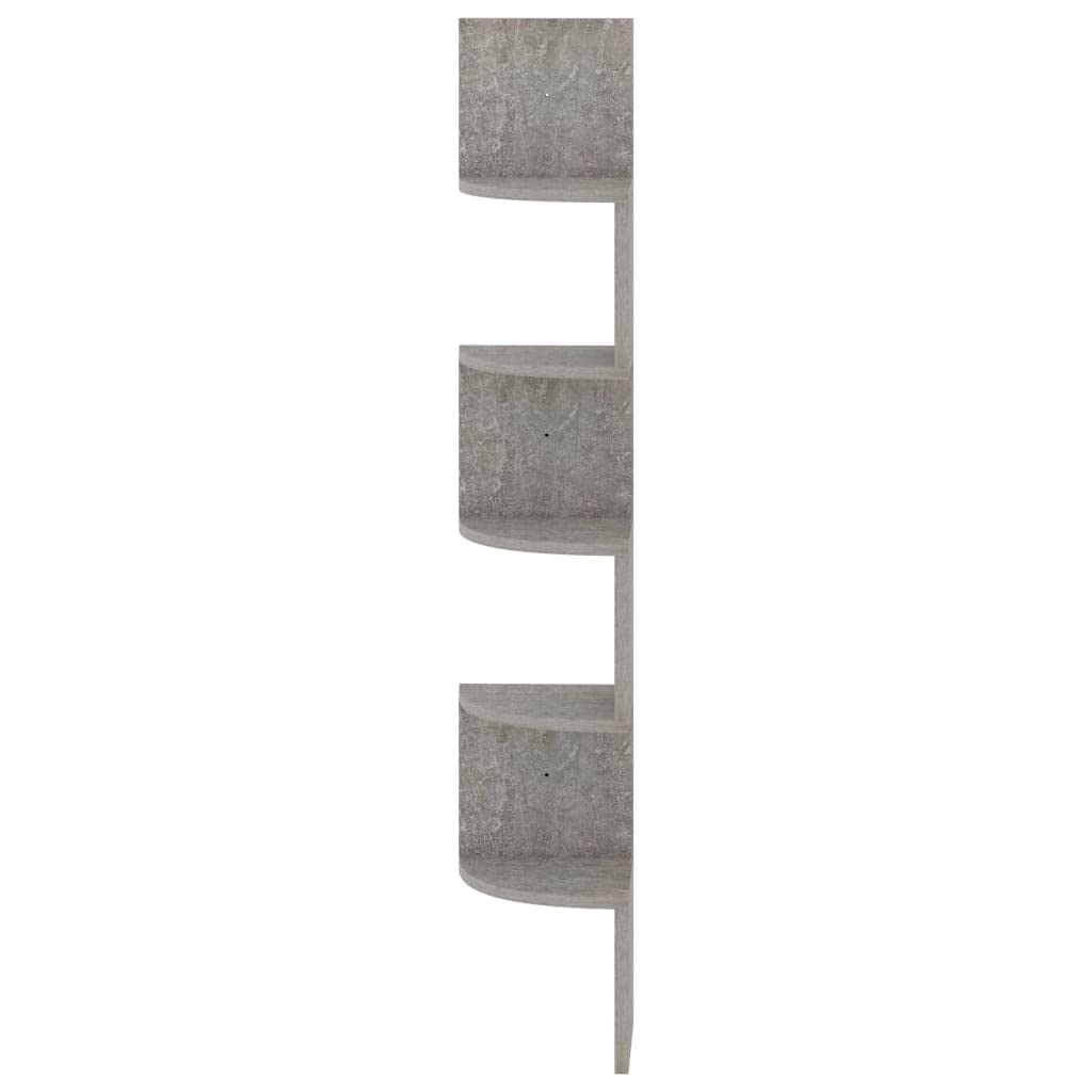 Foto 7 pulgar | Estantería De Pared Vidaxl Hormigón Gris  19 X 19 X 123 Cm  Madera Aglomerada - Venta Internacional.