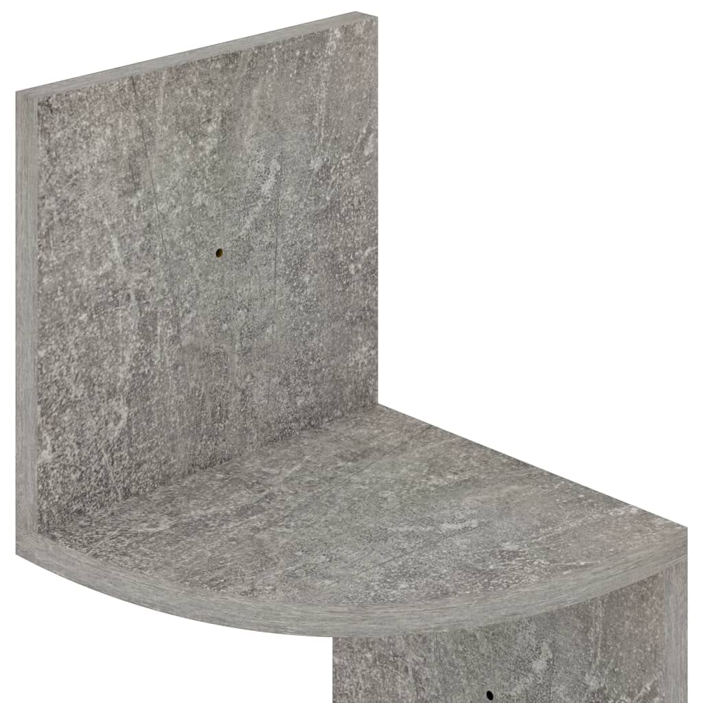 Foto 8 pulgar | Estantería De Pared Vidaxl Hormigón Gris  19 X 19 X 123 Cm  Madera Aglomerada - Venta Internacional.