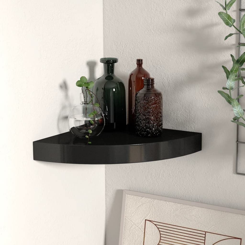 Foto 3 pulgar | Estante De Esquina Flotante Vidaxl Negro En Forma De Panal De Abeja  Mdf Y Metal - Venta Internacional.
