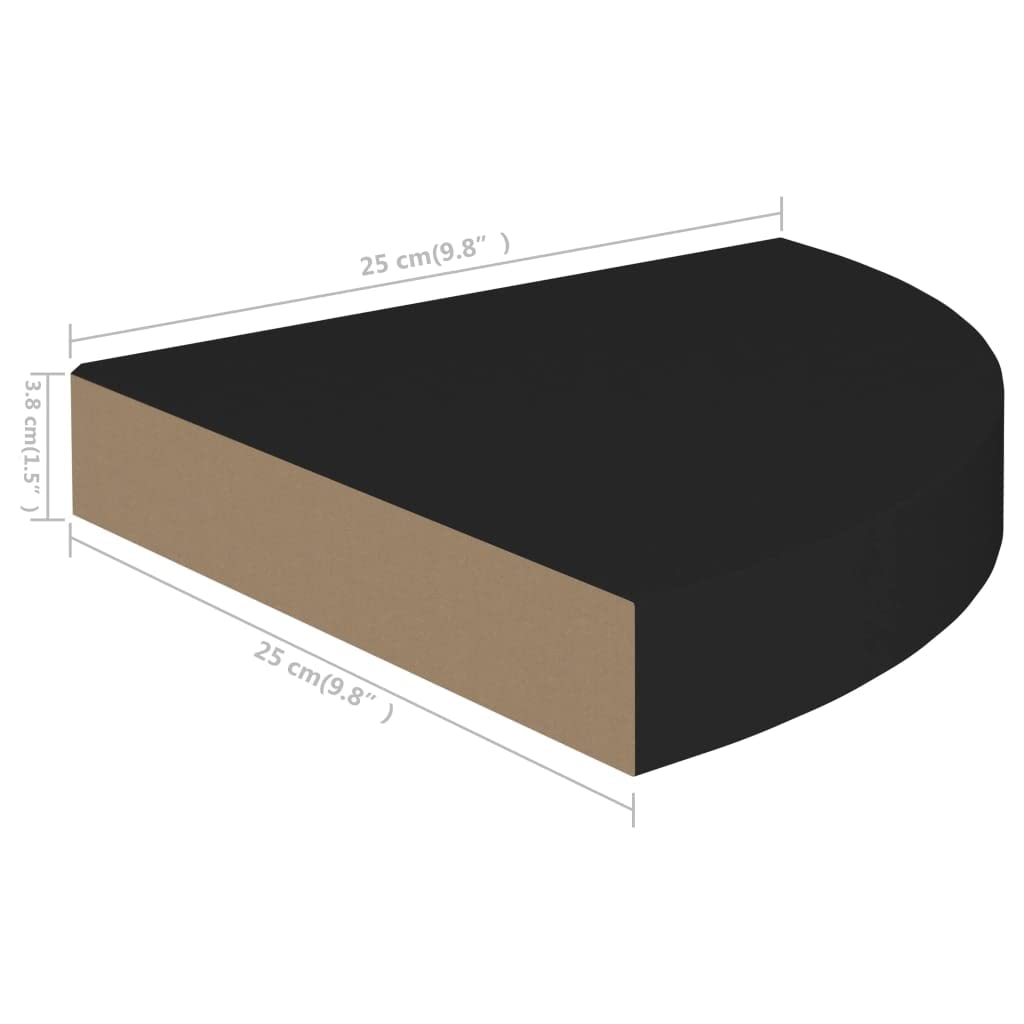 Foto 8 pulgar | Estante De Esquina Flotante Vidaxl Negro En Forma De Panal De Abeja  Mdf Y Metal - Venta Internacional.