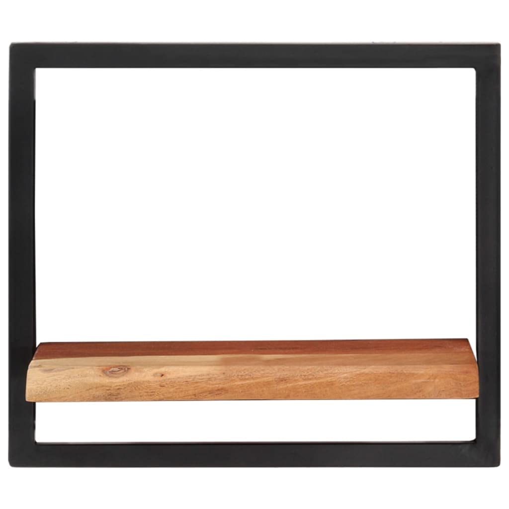 Foto 4 pulgar | Estantería De Pared Vidaxl De Madera Maciza De Acacia Y Acero  40 X 24 X 35 Cm  2 Unidades - Venta Internacional.