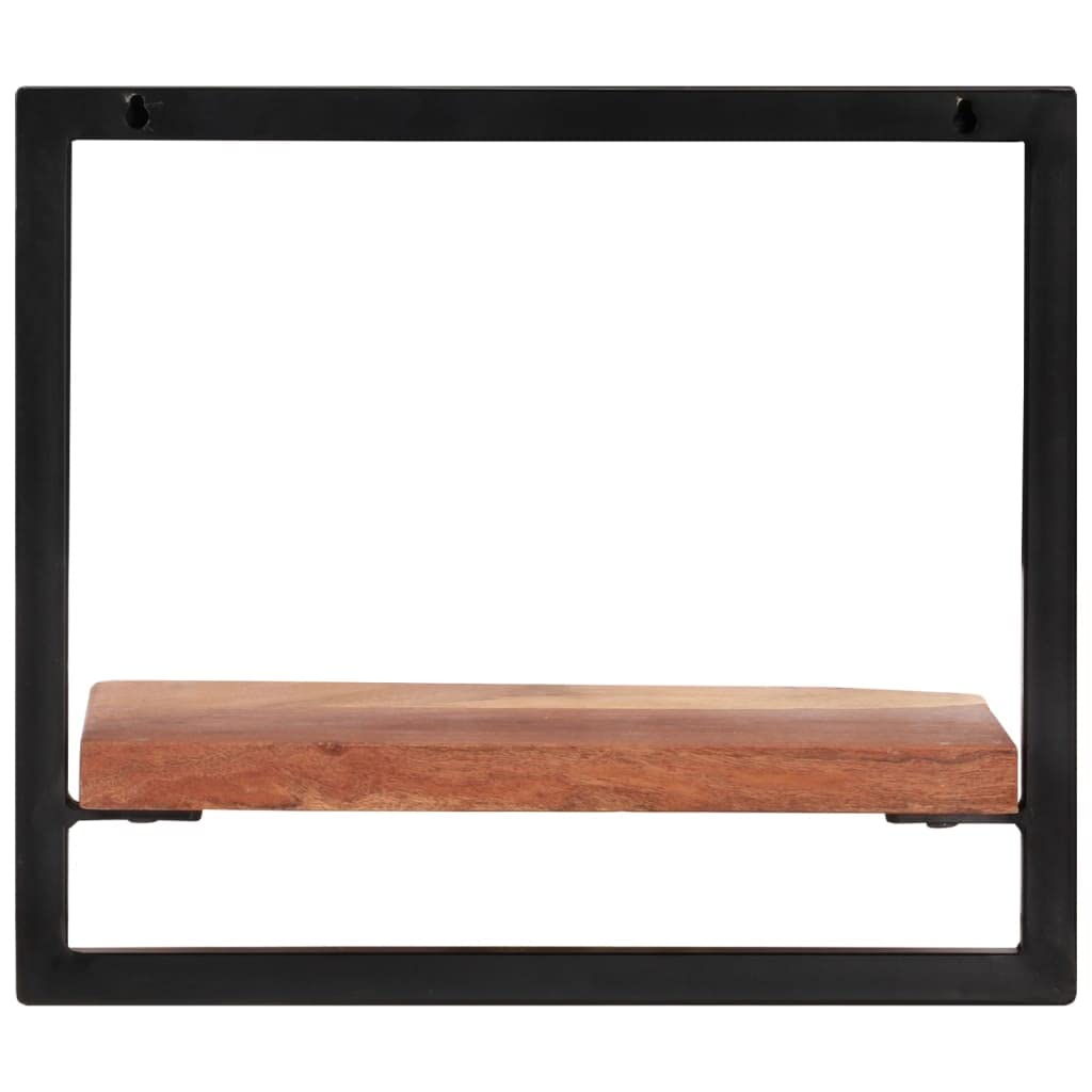 Foto 5 pulgar | Estantería De Pared Vidaxl De Madera Maciza De Acacia Y Acero  40 X 24 X 35 Cm  2 Unidades - Venta Internacional.