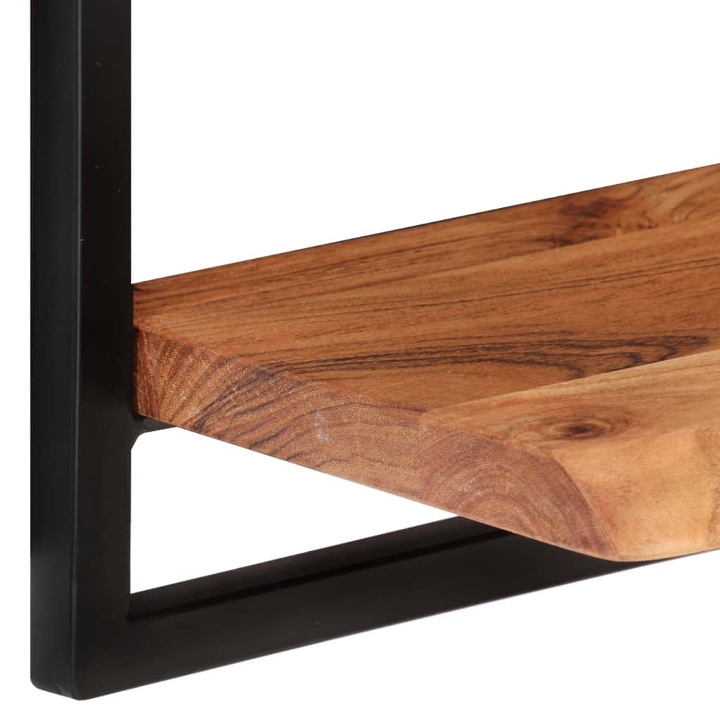Foto 7 pulgar | Estantería De Pared Vidaxl De Madera Maciza De Acacia Y Acero  40 X 24 X 35 Cm  2 Unidades - Venta Internacional.