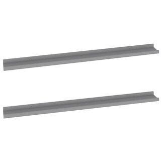 Foto 3 | Estantería De Pared Vidaxl Mdf Gris 39 4 X 3 5 X 1 2 Cm (2 Unidades) - Venta Internacional.