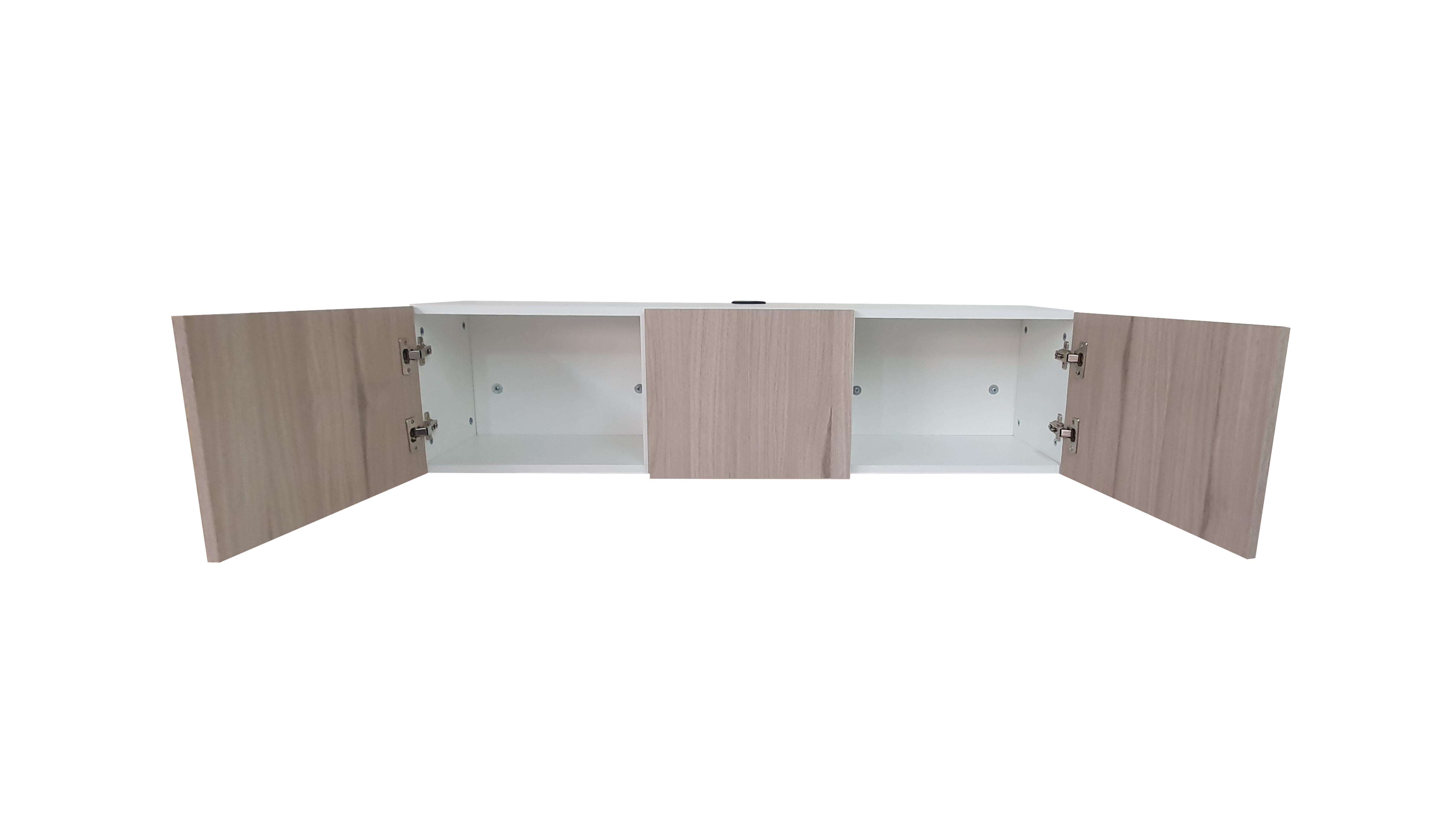 Foto 2 | Mueble Flotante Minimalista Para Tv Con 3 Puertas color Beige