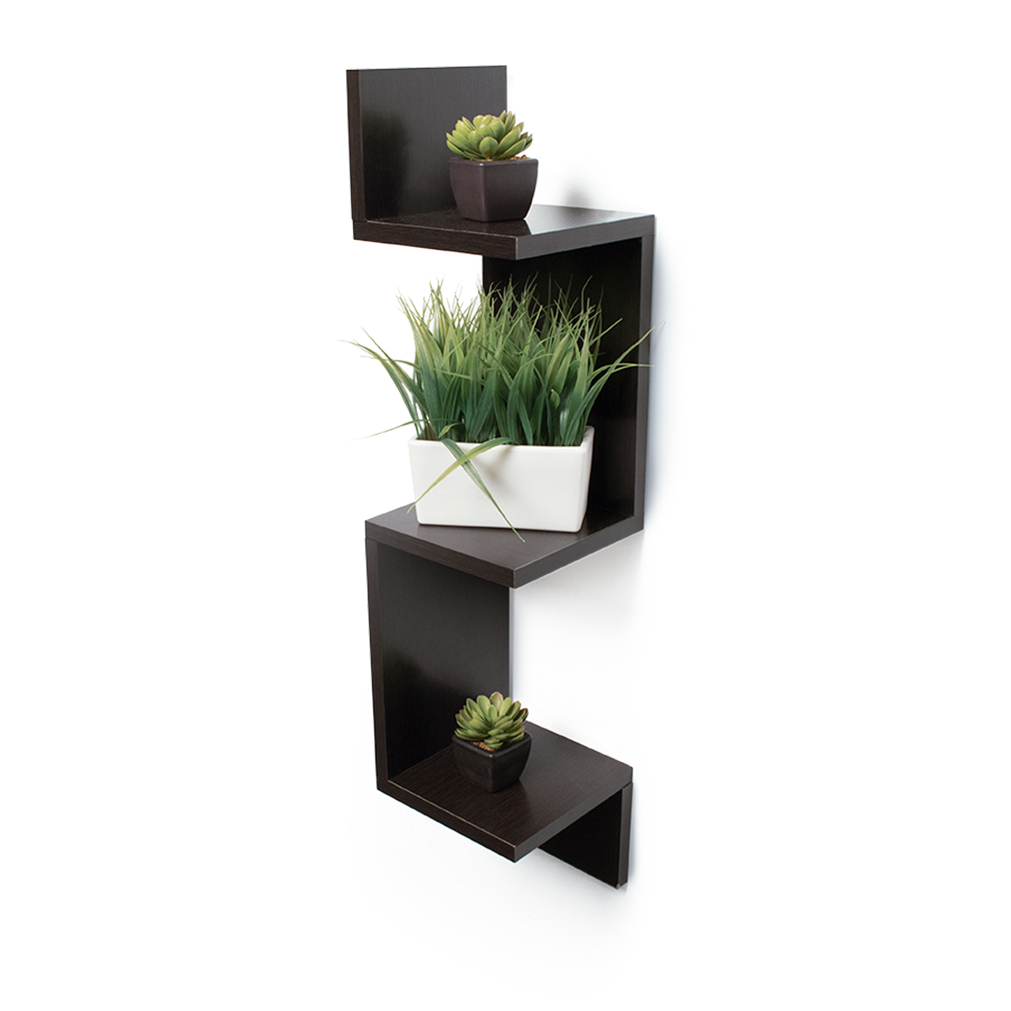 Foto 2 | Repisa Vianney Wengue color Chocolate