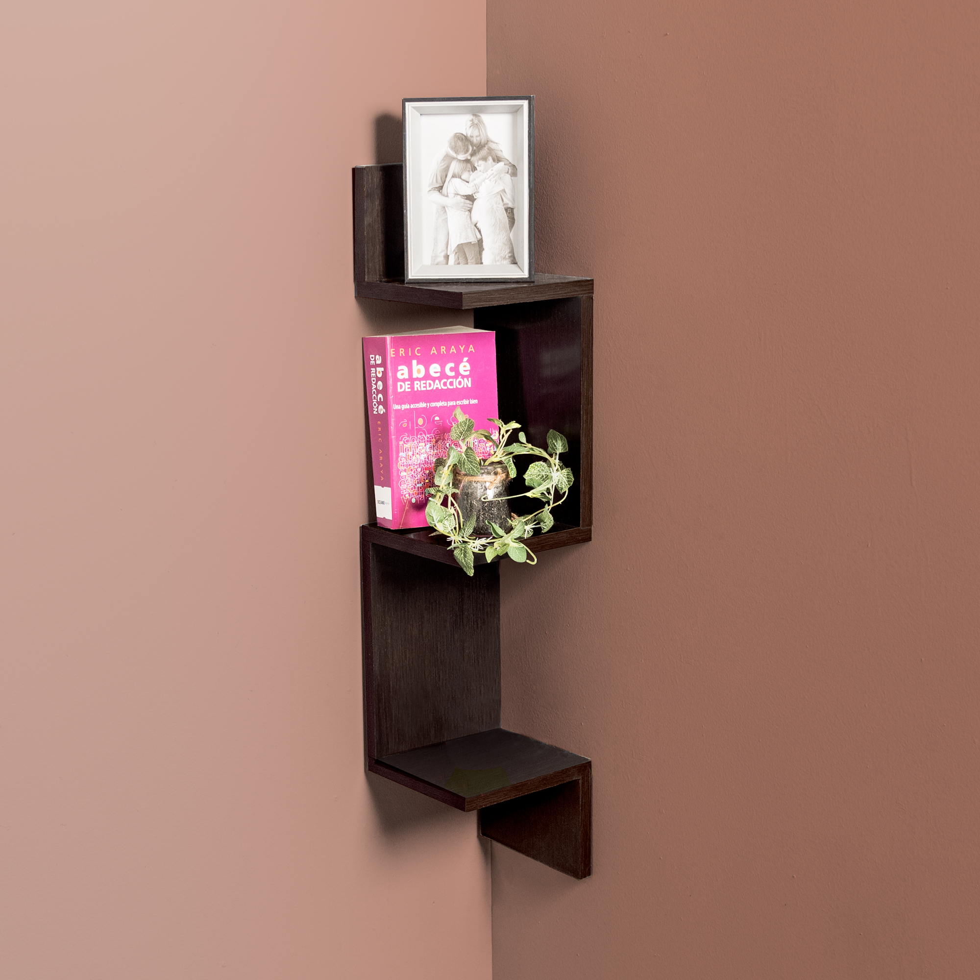 Foto 4 pulgar | Repisa Vianney Wengue color Chocolate