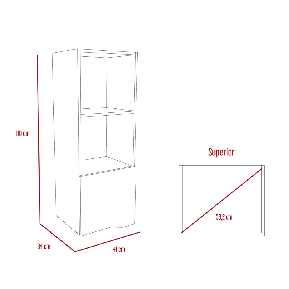 Foto 8 | Mueble tipo Repisa Excelsior Obregón color Beige