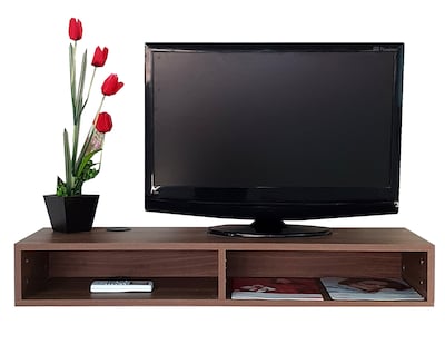 Foto 3 | Repisa Flotante Para TV Minimalista RTVF-100x30 Marrón