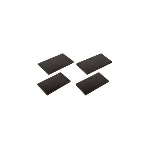Set  de 4 Repisas Flotantes Pagoda Empotrables en Pared color Negro