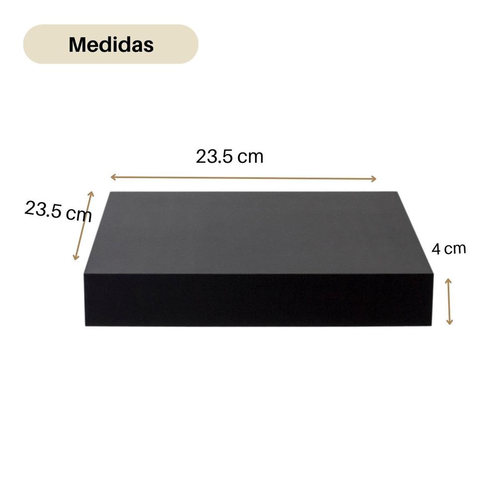 Foto 4 pulgar | Repisa Flotante Ellegance Houseware FS47821 color Negro