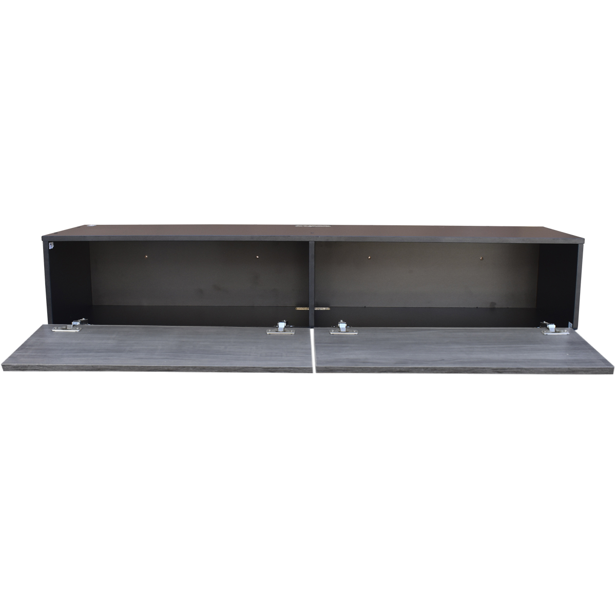 Foto 7 pulgar | Mueble Flotante 2 Puertas para Tv Hogare Moderno 120 cm Gris