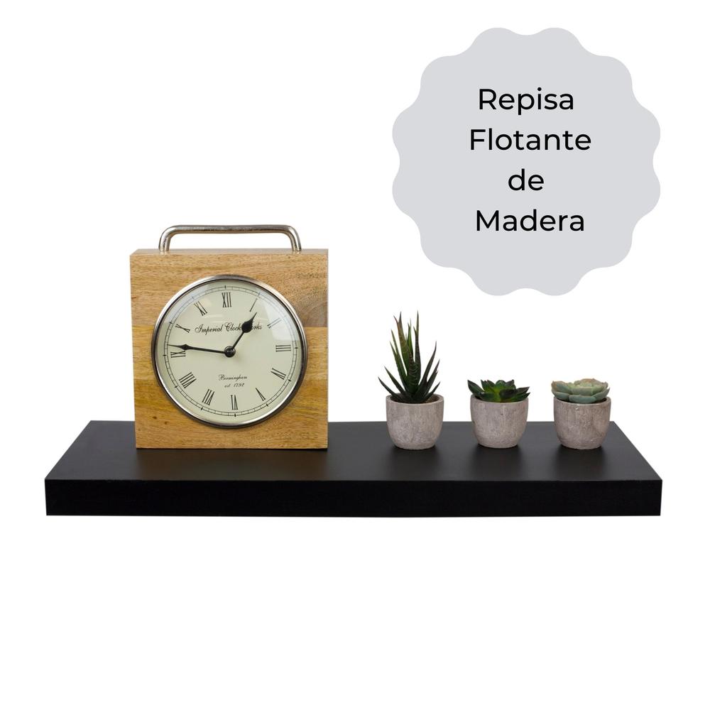 Foto 3 pulgar | Repisa Flotante de Madera Ellegance Houseware FS47824 color Negro