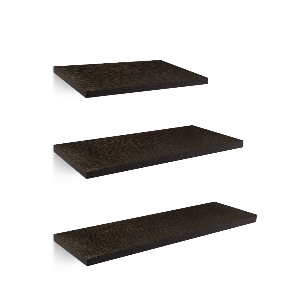 Foto 1 | Set de Repisas Flotantes de Madera Redlemon 83324-BR color Marrón 3 Piezas