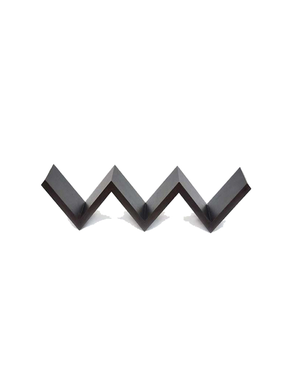 Foto 2 | Repisa Vianney Zigzag color Negro