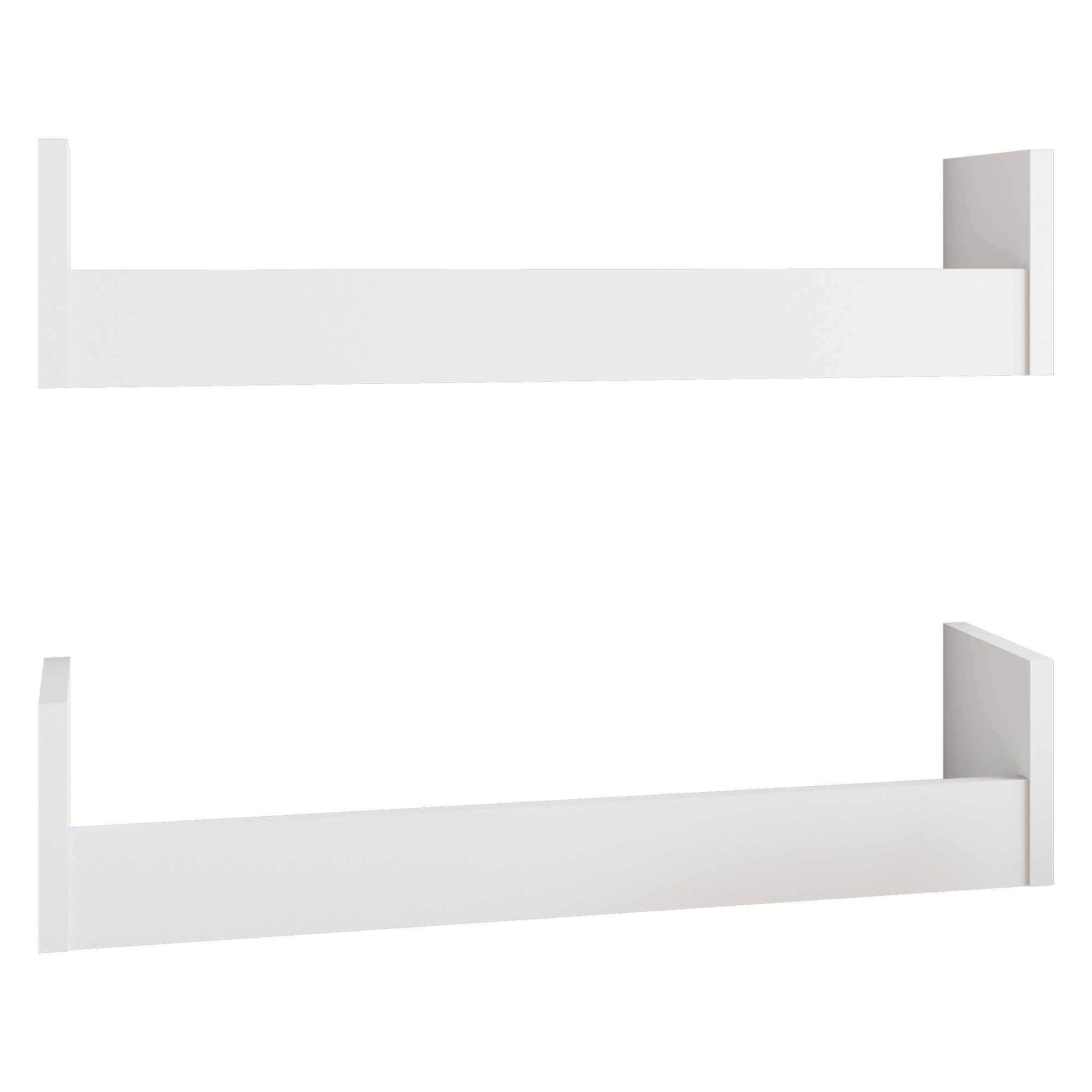 Foto 2 pulgar | Juego de Repisas Playcon OJ2RO6BF Tablero Liso Blanco 63 X 14 cm 2 Unidades