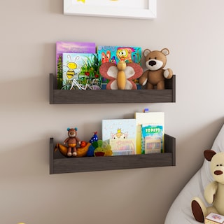 Foto 5 | Juego de Repisas Playcon OJ2RO6TT Tablero Texturizado Marrón 63 X 14 cm 2 Unidades